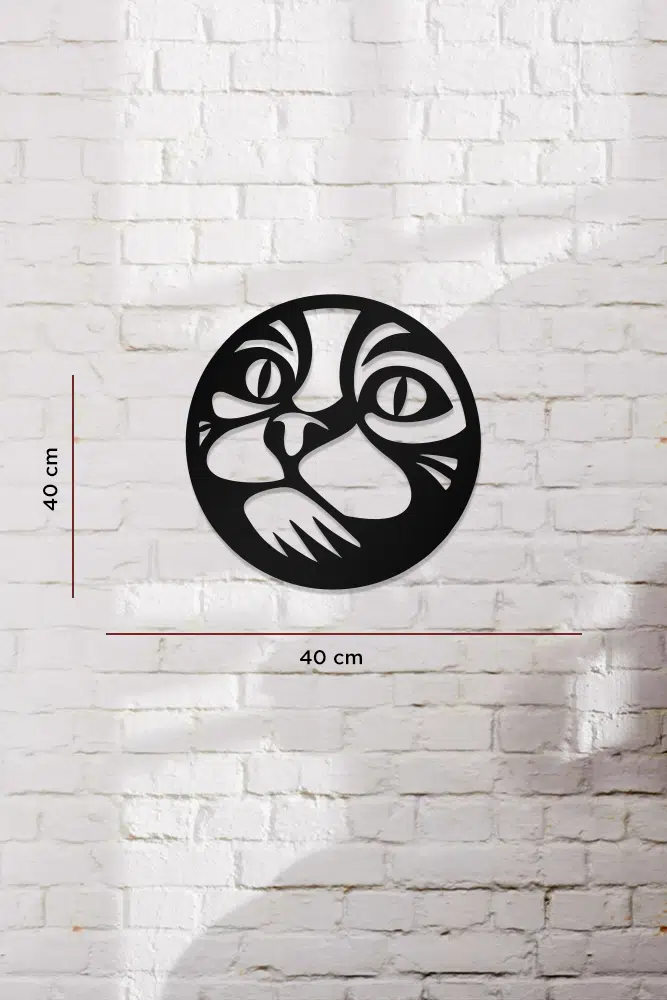 Kedi Temalı Dekoratif Ahşap Tablo - Görsel 3