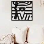 Şapkalı Kadın Temalı Dekoratif Ahşap Tablo