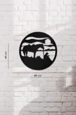 At ve Doğa Temalı Dekoratif Ahşap Tablo - Görsel 3