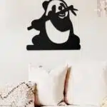 Panda Temalı Dekoratif Ahşap Tablo