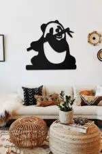 Panda Temalı Dekoratif Ahşap Tablo - Görsel 2