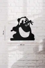 Panda Temalı Dekoratif Ahşap Tablo - Görsel 3