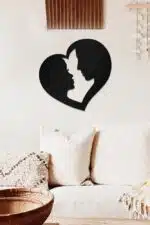 Romantizm Temalı Dekoratif Ahşap Tablo