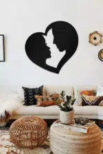 Romantizm Temalı Dekoratif Ahşap Tablo - Görsel 2