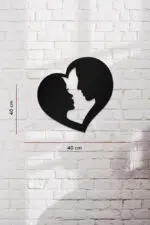 Romantizm Temalı Dekoratif Ahşap Tablo - Görsel 3
