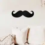 Bıyık Temalı Dekoratif Ahşap Tablo