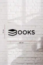 Books Kitaplar Temalı Dekoratif Ahşap Tablo - Görsel 3