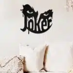 Joker Temalı Dekoratif Ahşap Tablo
