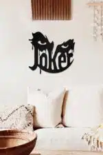 Joker Temalı Dekoratif Ahşap Tablo
