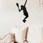 Tenis Temalı Dekoratif Ahşap Tablo