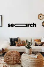 Search Tipografi Temalı Dekoratif Ahşap Tablo - Görsel 2