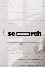 Search Tipografi Temalı Dekoratif Ahşap Tablo - Görsel 3