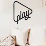 Play Temalı Dekoratif Ahşap Tablo