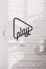 Play Temalı Dekoratif Ahşap Tablo - Görsel 3