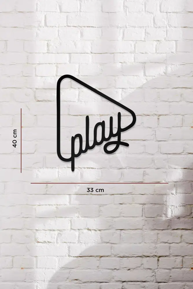 Play Temalı Dekoratif Ahşap Tablo - Görsel 3