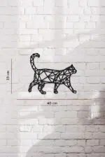 Kedi Temalı Dekoratif Ahşap Tablo - Görsel 3
