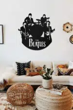 The Beatles Temalı Dekoratif Ahşap Tablo - Görsel 2