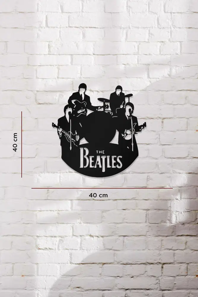 The Beatles Temalı Dekoratif Ahşap Tablo - Görsel 3