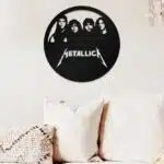 Metallica Temalı Dekoratif Ahşap Tablo