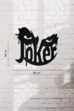 Joker Temalı Dekoratif Ahşap Tablo - Görsel 3