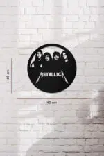Metallica Temalı Dekoratif Ahşap Tablo - Görsel 3