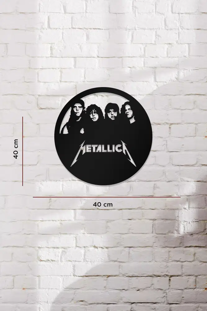 Metallica Temalı Dekoratif Ahşap Tablo - Görsel 3