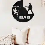Elvis Presley Temalı Dekoratif Ahşap Tablo