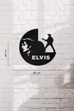 Elvis Presley Temalı Dekoratif Ahşap Tablo - Görsel 3