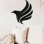 Kartal Silüeti Temalı Dekoratif Ahşap Tablo