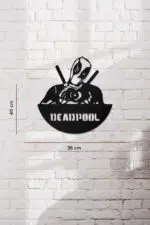 Deadpool Temalı Dekoratif Ahşap Tablo - Görsel 3