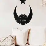 Çift Başlı Kartal ve Türk Temalı Dekoratif Ahşap Tablo