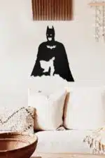Batman Temalı Dekoratif Ahşap Tablo