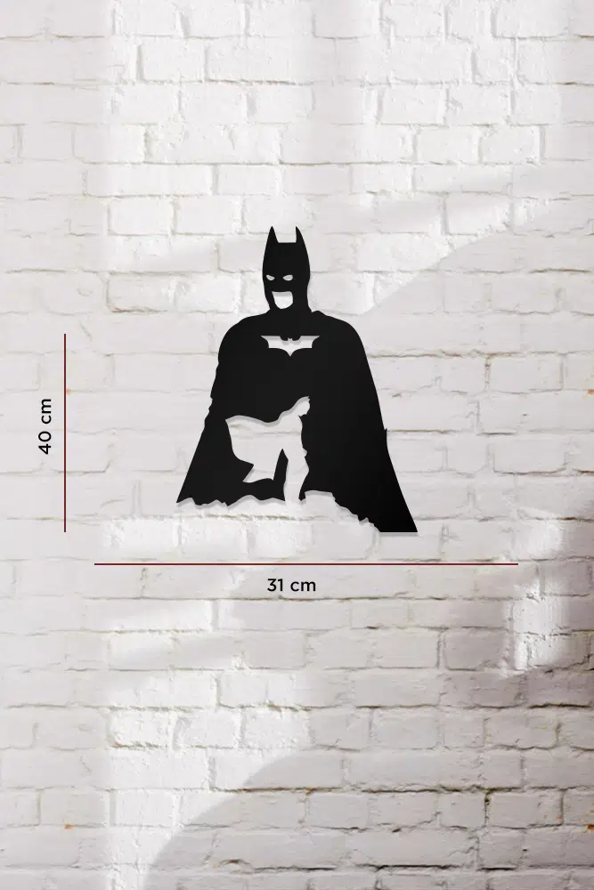 Batman Temalı Dekoratif Ahşap Tablo - Görsel 3