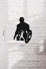 Captain America Temalı Dekoratif Ahşap Tablo - Görsel 3