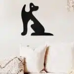 Kedi ve Köpek Temalı Dekoratif Ahşap Tablo