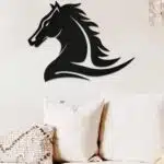 At Silüeti Temalı Dekoratif Ahşap Tablo