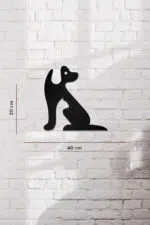 Kedi ve Köpek Temalı Dekoratif Ahşap Tablo - Görsel 3