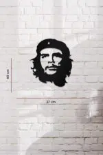 Che Guevara Silüeti Temalı Dekoratif Ahşap Tablo - Görsel 3