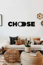 Choose Tipografi Temalı Dekoratif Ahşap Tablo - Görsel 2