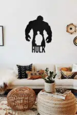 HULK Temalı Dekoratif Ahşap Tablo - Görsel 2