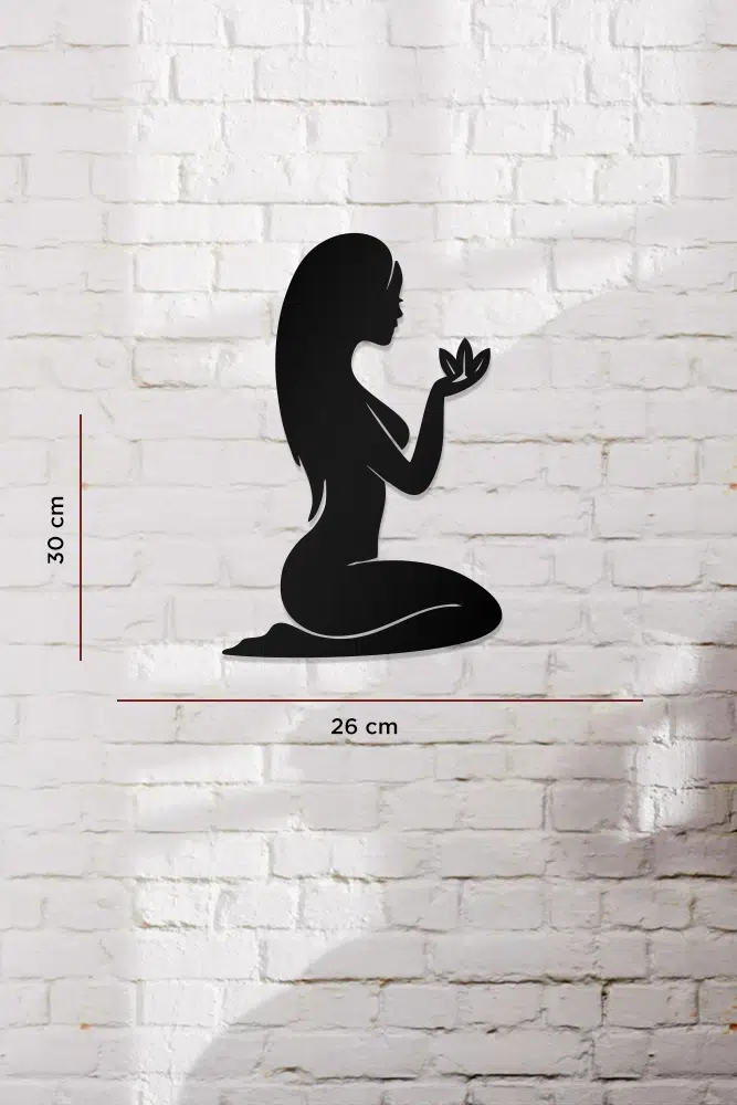 Kadın Temalı Dekoratif Ahşap Tablo - Görsel 3