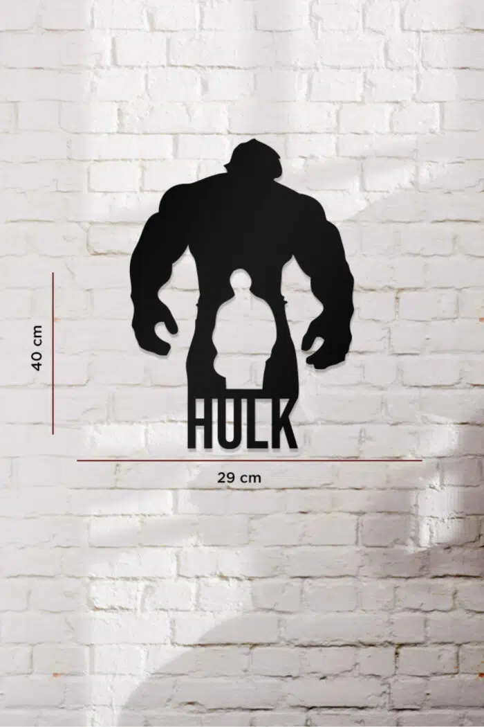 HULK Temalı Dekoratif Ahşap Tablo - Görsel 3