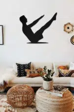 Egzersiz Temalı Dekoratif Ahşap Tablo - Görsel 2