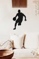 Basketbol Temalı Dekoratif Ahşap Tablo