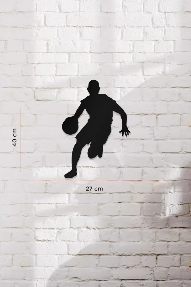 Basketbol Temalı Dekoratif Ahşap Tablo - Görsel 3