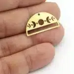 Ay Evresi Aynalı Pleksi Anahtarlık