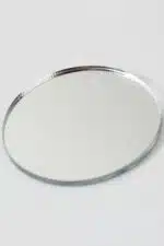 Gümüş Dekoratif Süs, Pleksi Ayna, Yuvarlak 30 Adet 3*3 CM