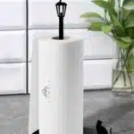 Ahşap Kağıt Havluluk Kedi Ve Kuş Temalı Mutfak Kağıt Havlu Standı