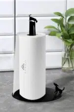 Ahşap Kağıt Havluluk Kedi & Köpek Temalı Mutfak Kağıt Havlu Standı - Görsel 3