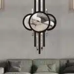 Ay Evreli Model Asimetrik Aynalı Pleksi Mdf Tablo Gümüş